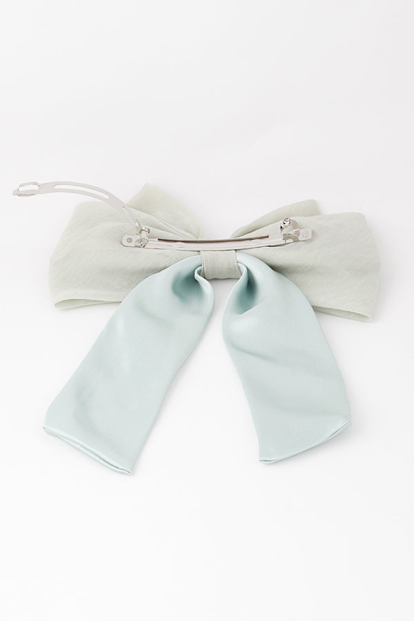Pack of 6 - 8768 Mint Watercolor Ribbon Hair Clips
