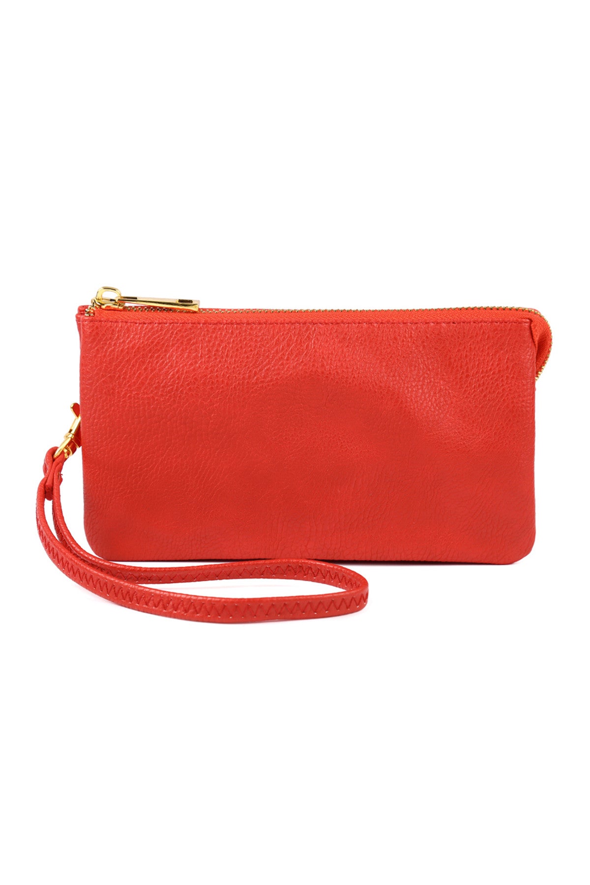 Pack of 6 Red Detachable Wristlet Leather Style Vegan Wallets