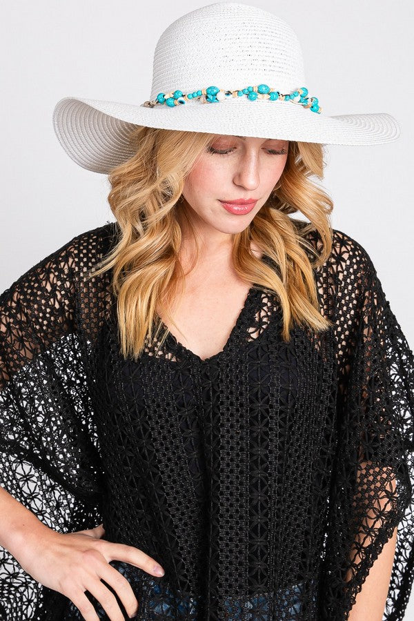 Pack of 6 Taupe 9510 Straw Sun Hats