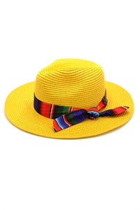 Yellow Serape Band Panama - Pack of 6 Stylish Accessories
