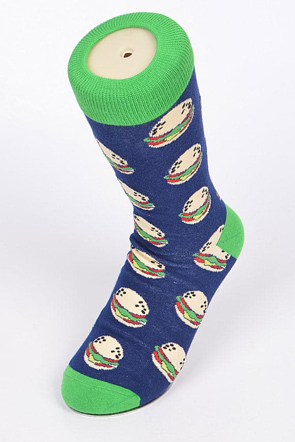 Pack of 6 Navy-colored 9038 Hamburger Socks