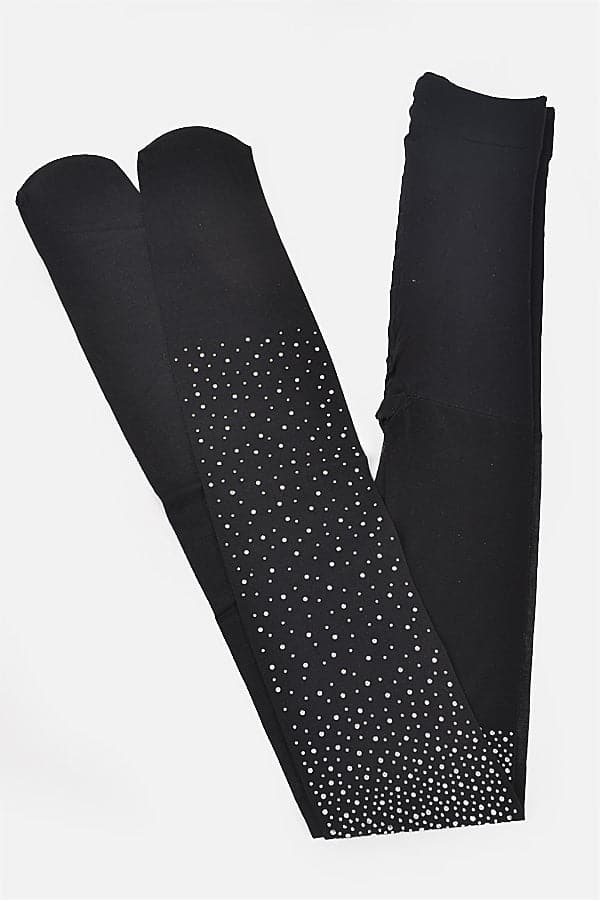 Pack of 6 Premium Black Fashion Tights - 6558