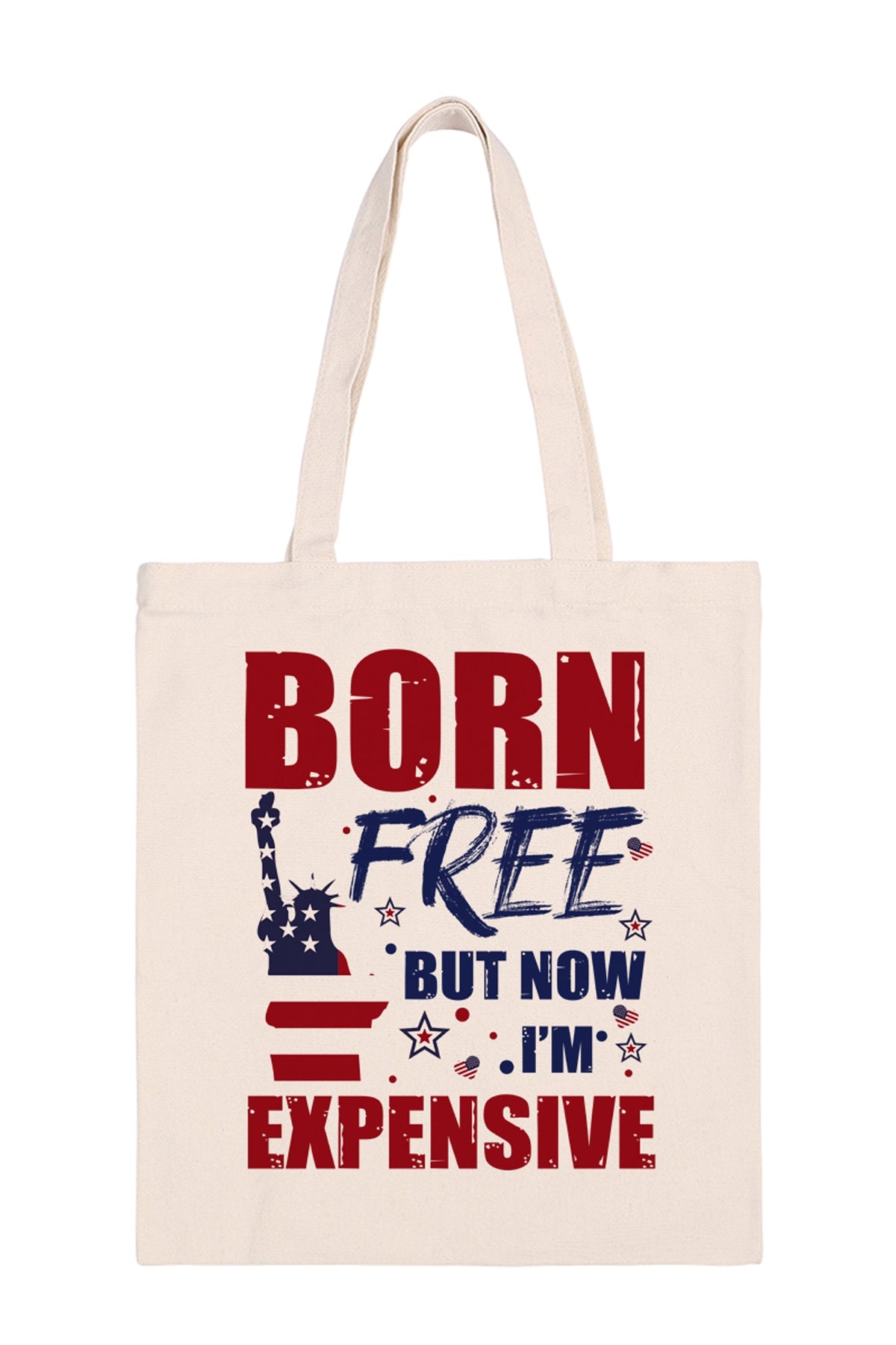 Born Free Minimalist Printed Fashionable Tote Bags - Set of Six