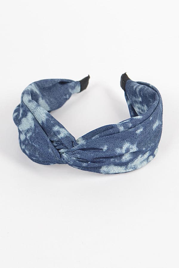 Pack of 6 Sky - Shade Dark Blue Denim Headbands