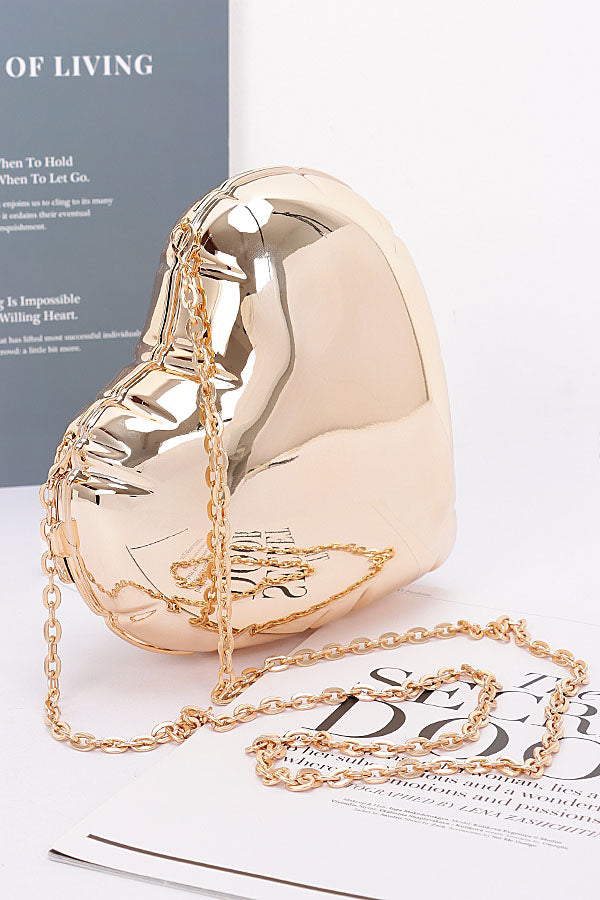 1546 Golden Acrylic Case Bag - Set of 3