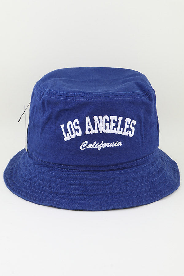 Navy Blue Bucket Hats from Los Angeles, California - Pack of Six Stylish Headwear