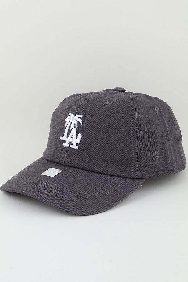 Classic Gray Los Angeles Palm Tree Caps - Set of 6