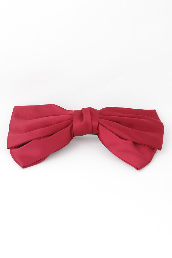 Set of 6 Double Ribbon Hair Clips in Classic Black (2668 Model)