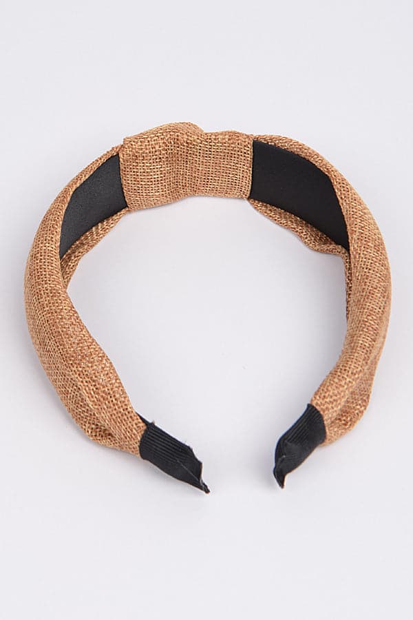 Pack of 6 Ivory 7438 Knotted Fabric Headbands
