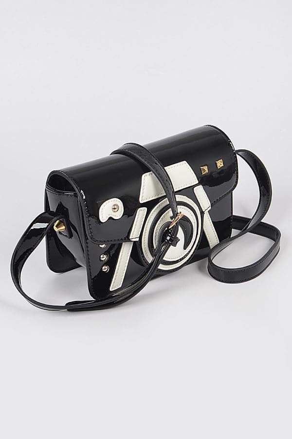 Professional Camera - Inspired Clutch Set: 7423 Model in Black, Pack of 3