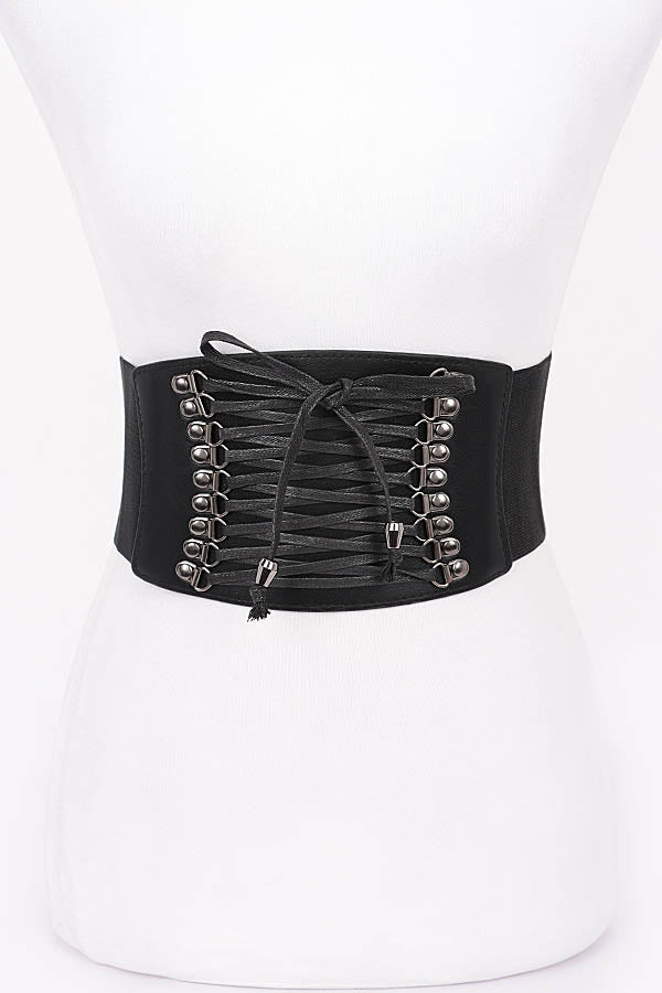 Antique-Style 9786 Black Corset Belt - Pack of 6