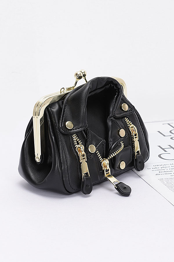 Stylish Black Gold Faux Leather Crossbody Bags - Set of 3