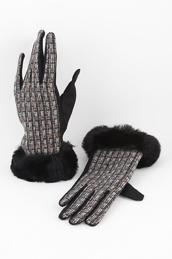 Pack of 6 Long Rhinestone Mesh Gloves in 512 Black