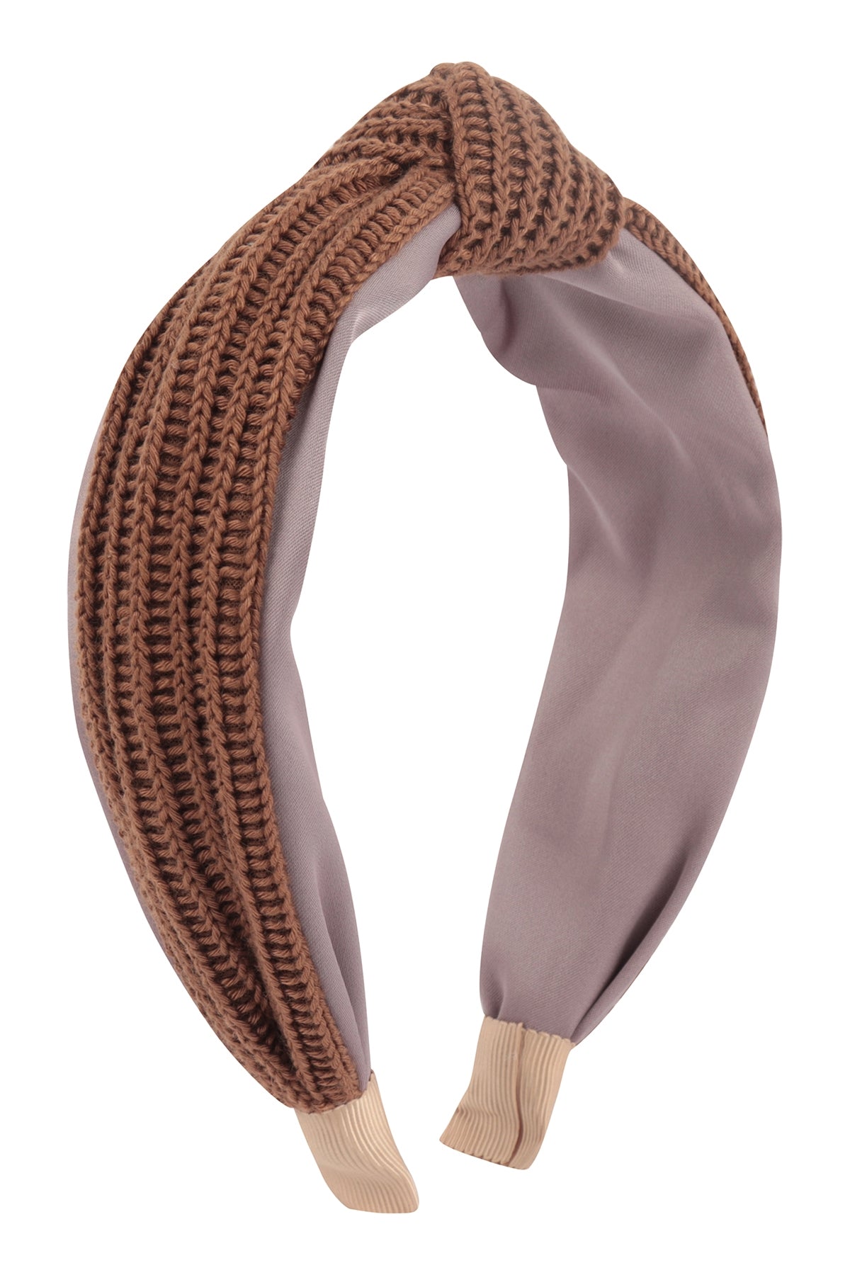 Brown Knitted Knot Headbands - Set of 6 Hair Accessories