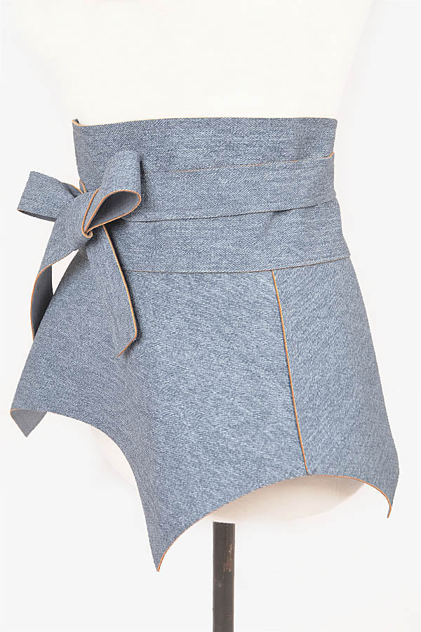 Medium Blue Denim Skirt Belt - Pack of 6