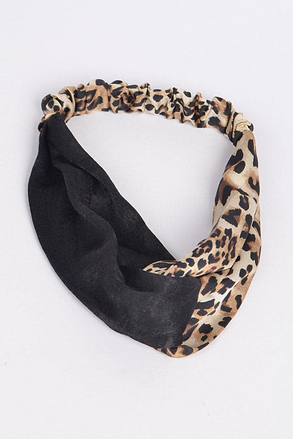Pack of 6 Animal Print Headbands in Stylish Black Color - 6728