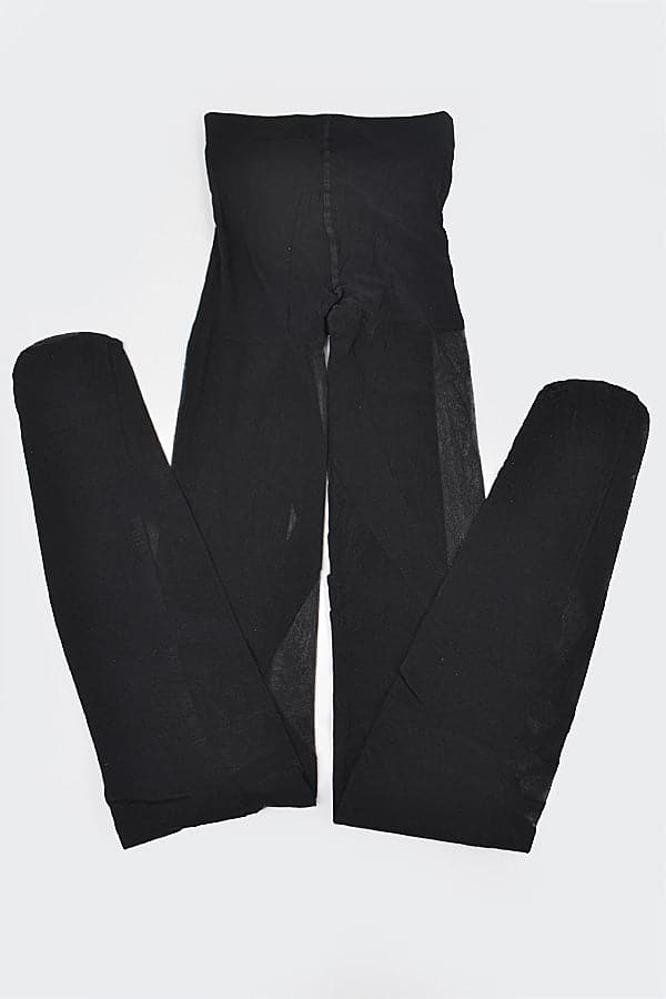Stylish Black Premium Tights - Pack of 6