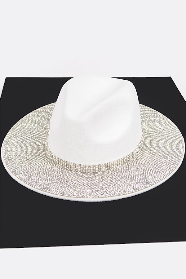 Pack of 6 Stunning 0771 White Faux Wool Cowboy Hats