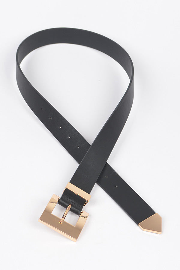 Pack of 6 - 2547 White Classic Big Buckle Belts
