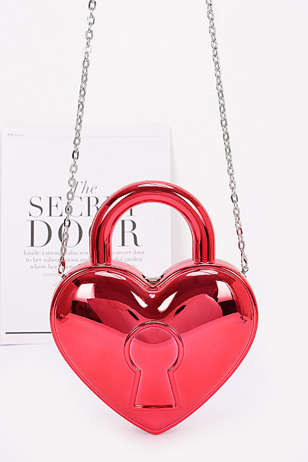 Set of 3 Metallic Red Acrylic Bags - Product 1156