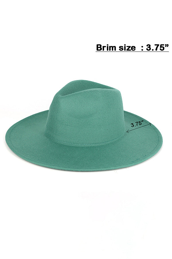 Set of 6 Turquoise 2410 Solid Panama Hats