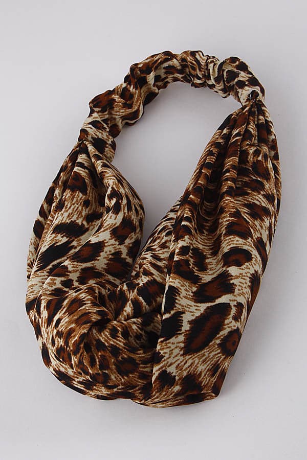 Pack of 6 Leopard Print Head Bands - 7800 Model