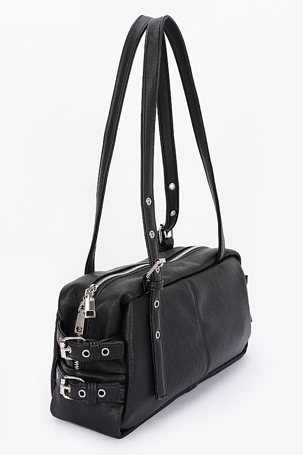 Set of 3 Brown 3646 Faux Leather Sport Bags