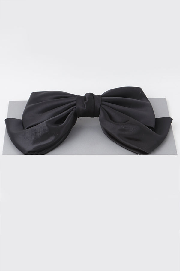 Pack of 6 Classic 0868 Black Ribbon Hair Clips