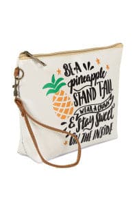 Set of 6 Beautiful Pineapple-themed Cosmetic Bags for Makeup Storage
