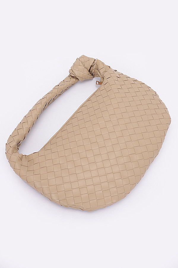 3-Piece Set of 0511 Khaki Checker Poly Woven Bags