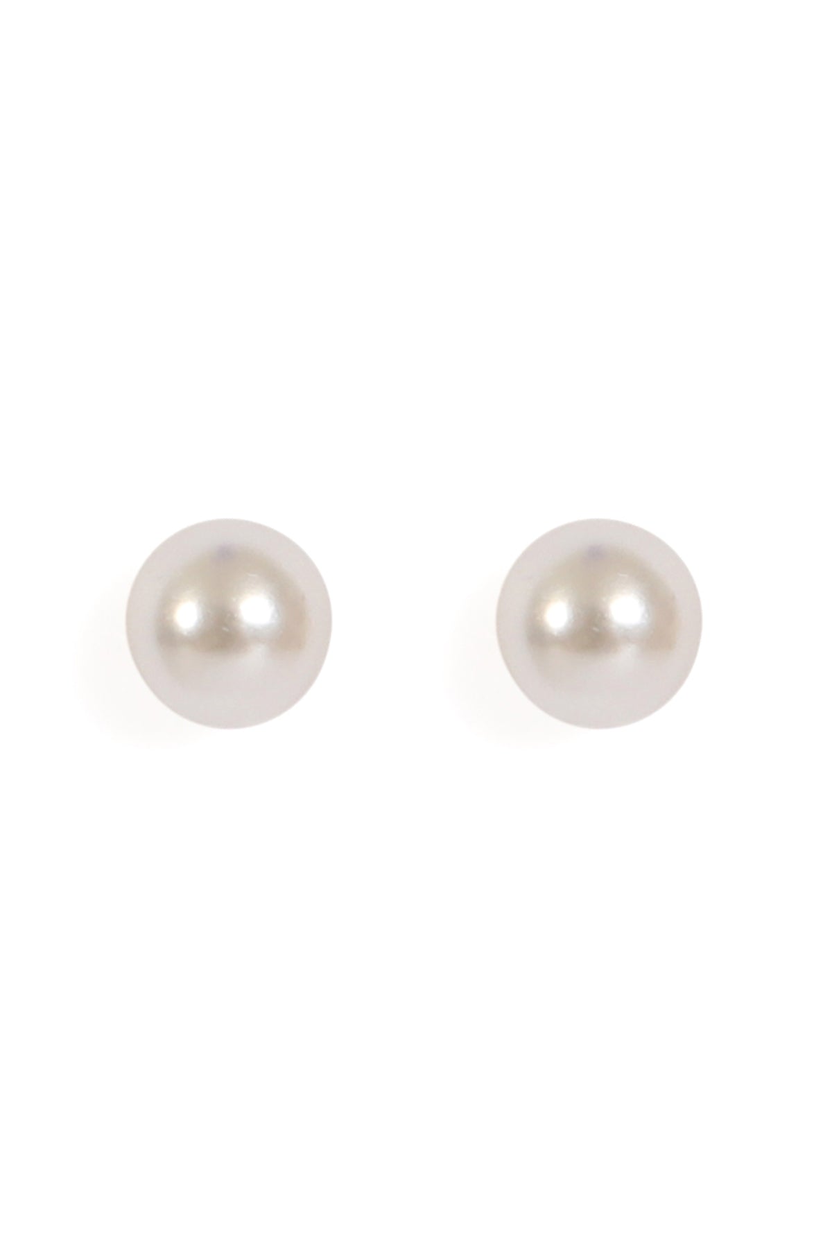 Exquisite Set of 6 White Gold Pearl Bow Earrings in 3 Pairs