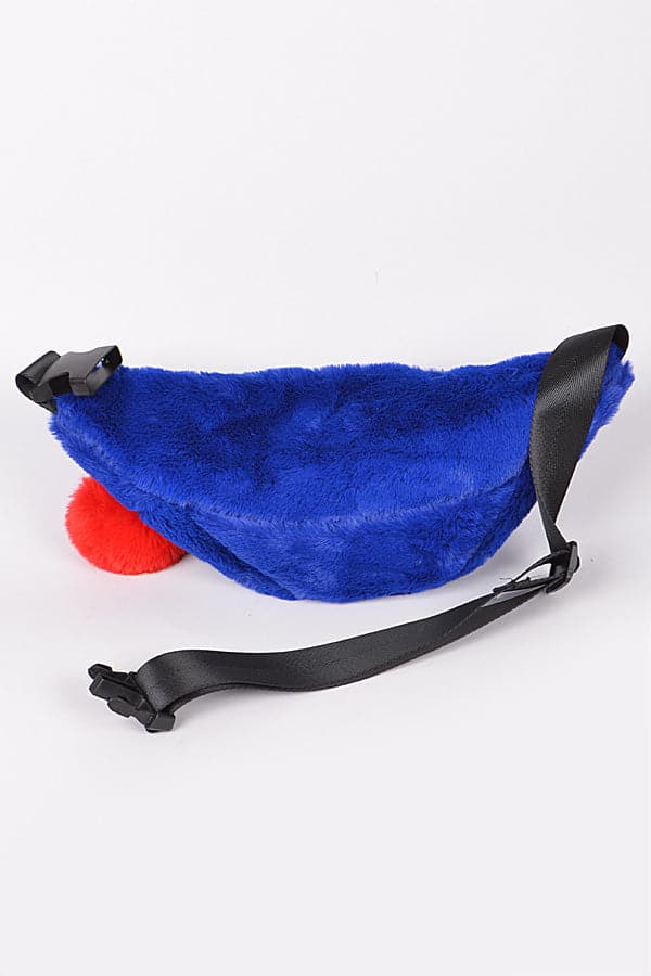 Pack of 3 Stylish Dark Pink Faux Fur Fanny Packs
