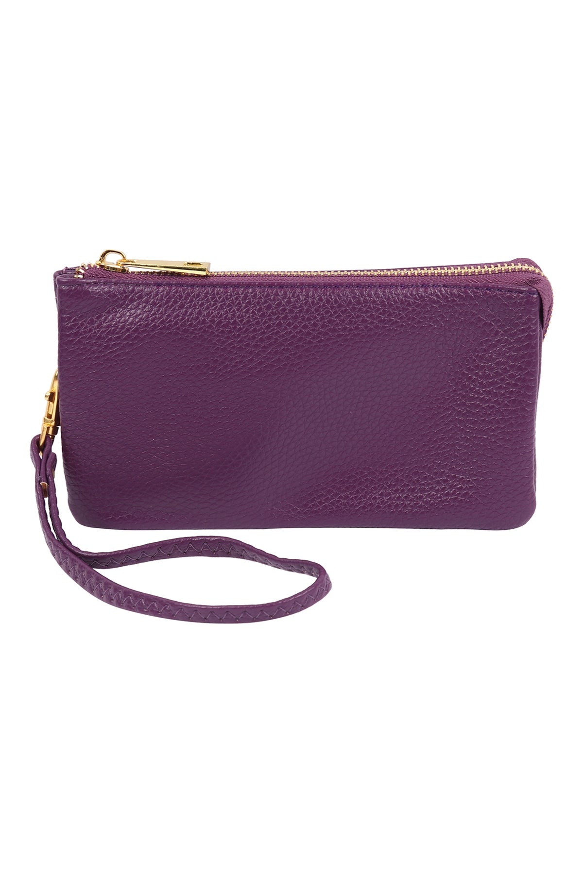 Pack of 6 Purple Artificial Crossbody Wristlet Handbags