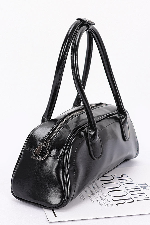 Set of Three 0646 Brown Faux Leather Sport Bags