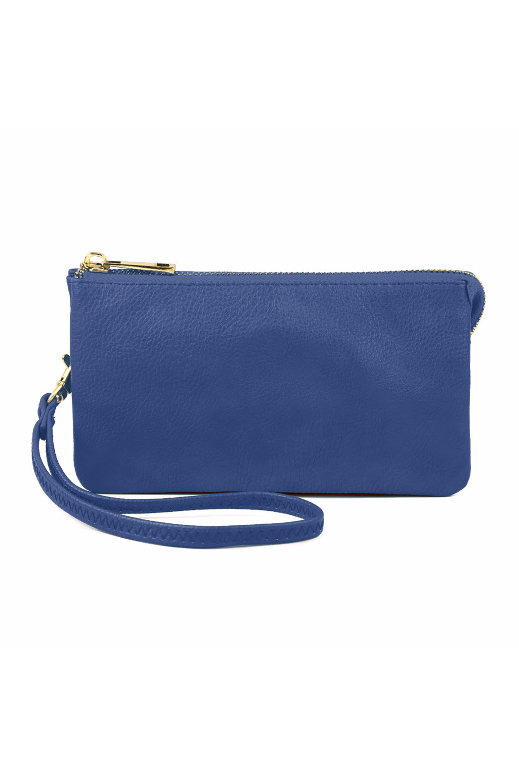 Set of 6 Royal Blue Detachable Wristlet Leather Wallets for Everyday Use