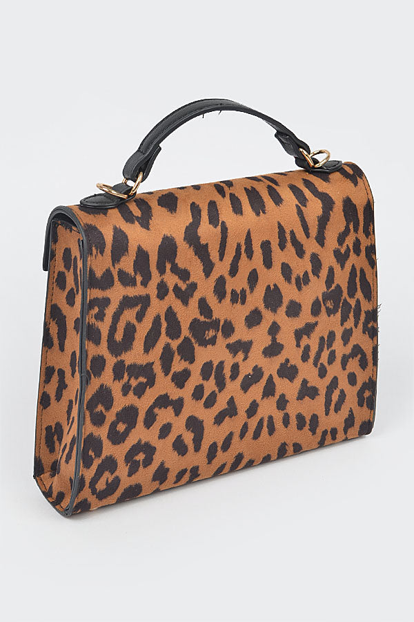 Set of Three 2066 Leopard Print Glamorous Animal Print Clutches