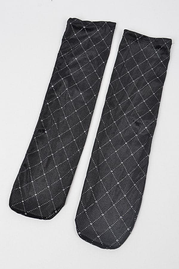 Stylish 7258 Black Socks - Set of 6