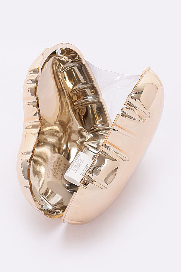 1546 Golden Acrylic Case Bag - Set of 3