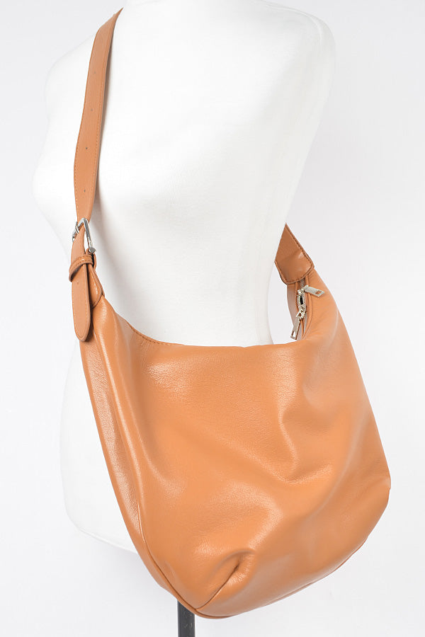 Set of Three 9411 Camel Faux Leather Shoulder Bags with Old Money Aesthetic