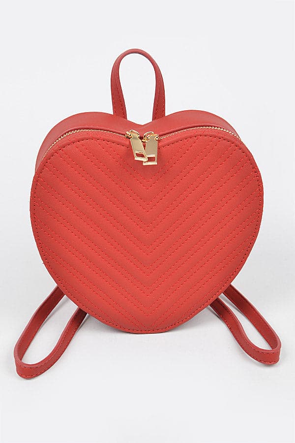 Red Heart - Shaped Backpack Set of Three Pieces (Model 9601)