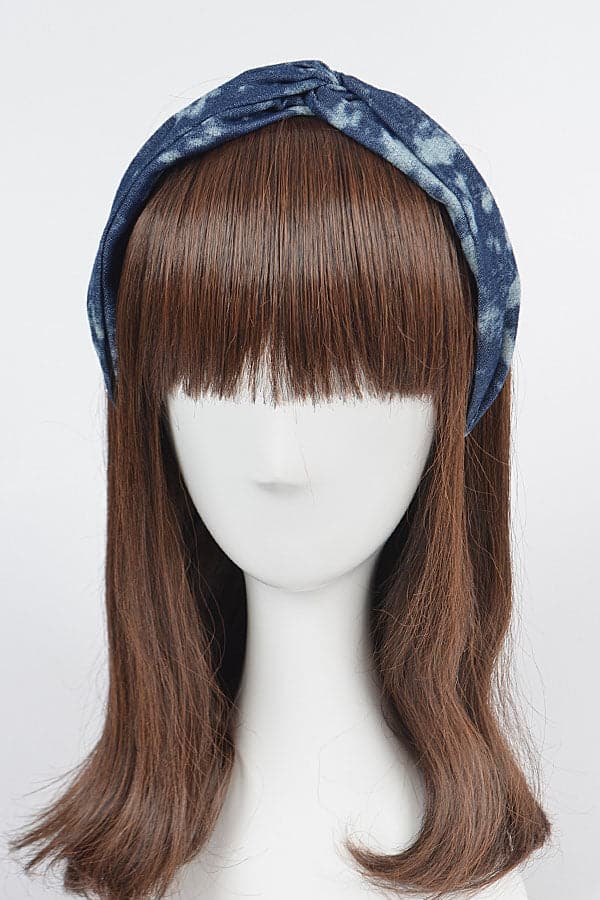 Pack of 6 Sky - Shade Dark Blue Denim Headbands