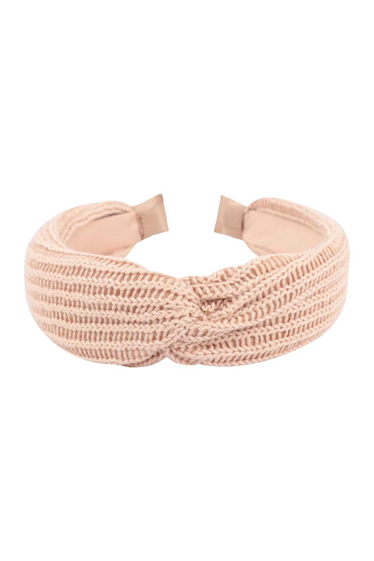 Beige Knit Knotted Headbands - Set of 6 Hair Accessories