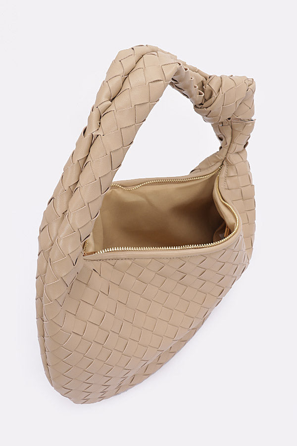 3-Piece Set of 0511 Khaki Checker Poly Woven Bags