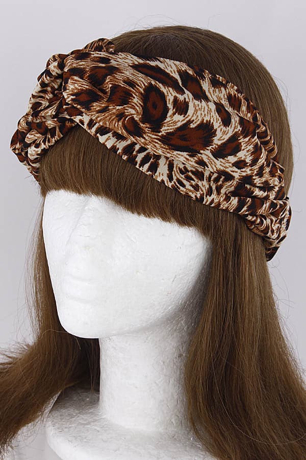 Pack of 6 Leopard Print Head Bands - 7800 Model