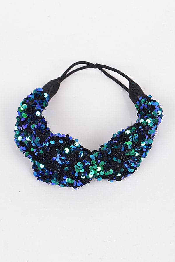 Set of 6 Stylish Black 3728 Head Bands