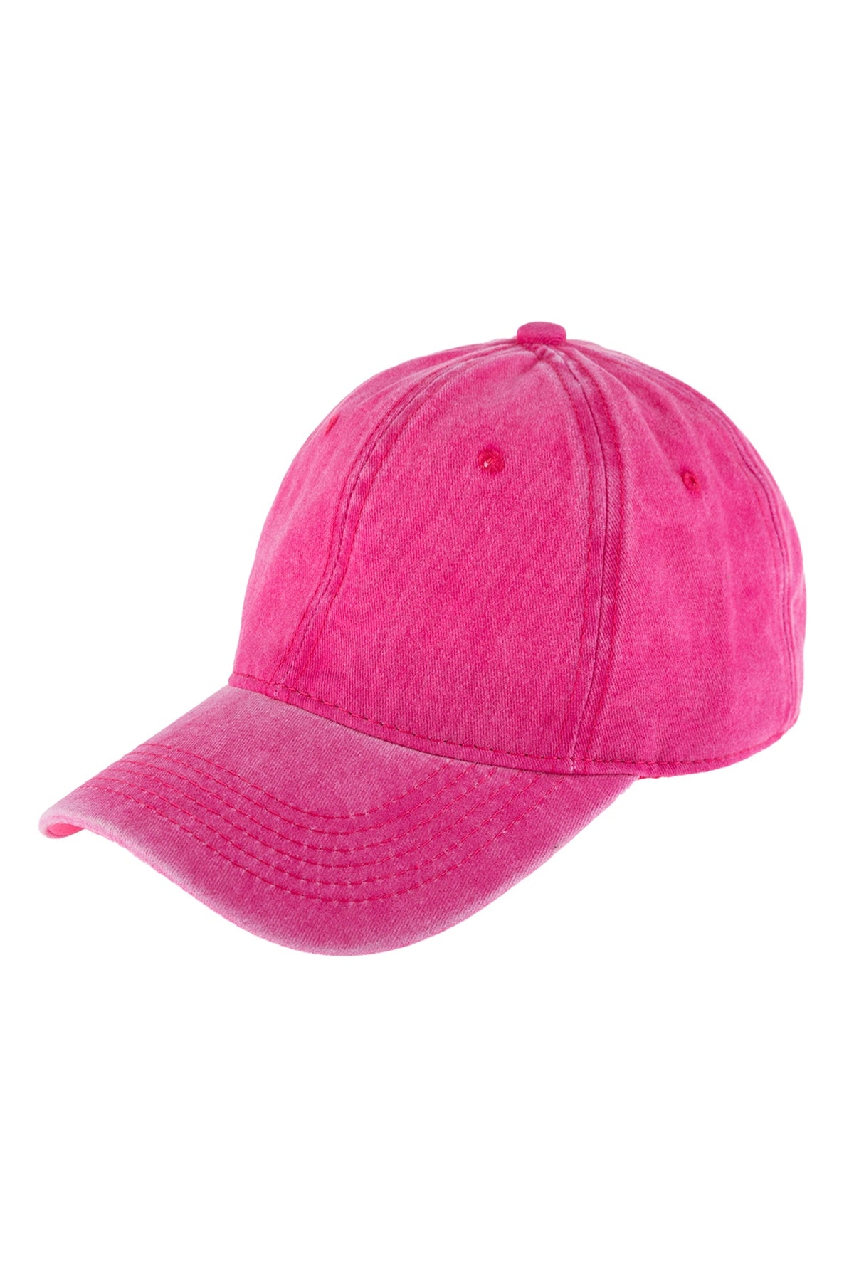 Fuchsia Acid - Washed Baseball Caps: Set of 6