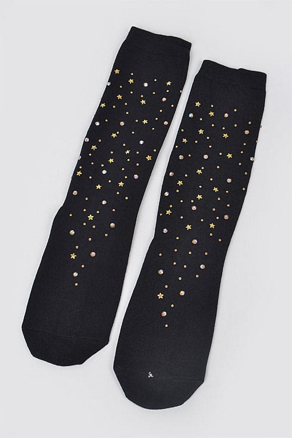 Black Fashion Socks - Pack of 6 for Stylish Look