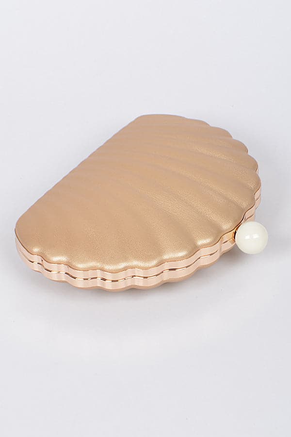 Set of 3 Stunning 7426 Gold Sea Shell Clutches