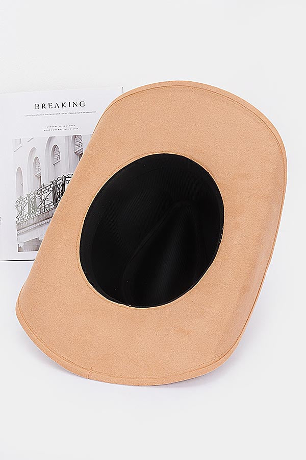 Pack of 6, Stunning White 9671 Faux Wool Cowboy Hats