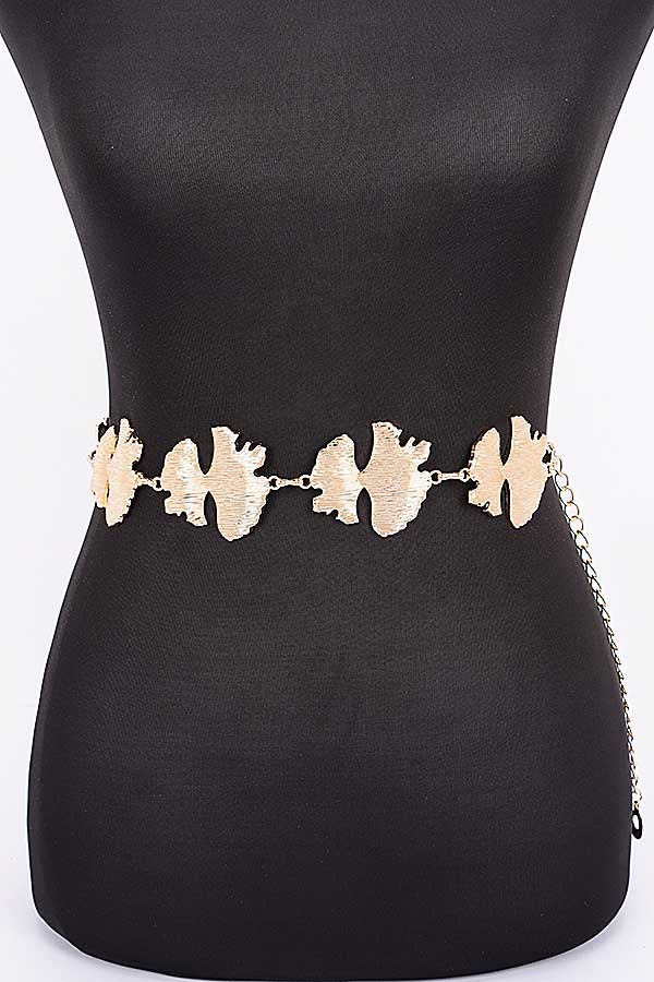 Set of 6 Gold - Metal Chain Belts (Item 0488)